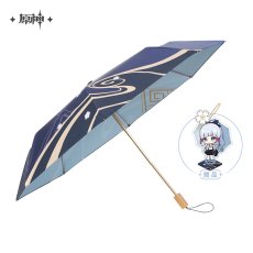 画像1: 原神　神里綾華イメージファッション　折りたたみ傘 (1)