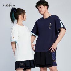 画像1: 原神　神里綾華イメージファッション　Tシャツ (1)