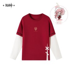 画像2: 原神　八重神子イメージ　フェイクレイヤードTシャツ　特典アクスタ付き【予約12月中旬】 (2)