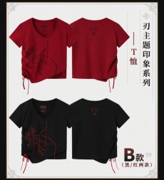 画像2: 【HSR 149pt】崩壊：スターレイル　刃イメージ　Tシャツ・B (2)